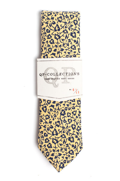 Navy and Yellow Ditsy Floral