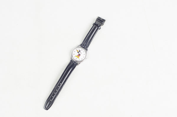 Vintage Mickey Mouse Watch with Black Numbers